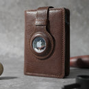 Pop up Air Tag Leather Wallet with Money Clip——X42606