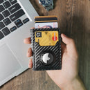 Pop up Air Tag Leather Wallet with Money Clip ——X42602