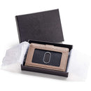 Custom men's leather aluminum box pop-up wallet——X5093