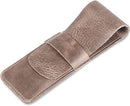 Genuine Leather Pen and Pencil Case with Tuck in Flap——X42709