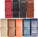Leather pen case suitable for three ballpoint pens and pencils——X42708