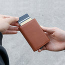 New Slim Card Holder Aluminium pop up wallet----X5094