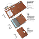 New Slim Card Holder Aluminium pop up wallet----X5094