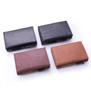 Men's pop-up aluminum case leather wallet——X5097