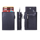 Men's pop-up aluminum case leather wallet——X5097