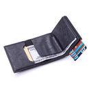 Men's pop-up aluminum case leather wallet——X5097