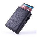 Men's pop-up aluminum case leather wallet——X5097