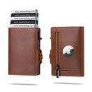 Genuine Leather PopUp AirTag Wallets——X008