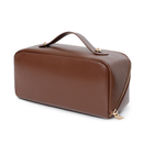 Leather makeup bag