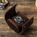 New Watch Box 1 Piece Crazy Horse Leather Outdoor Travel Removable and Convenient Watch Storage Box CF1144