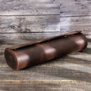 Retro Crazy Horse Leather Watch Box Multi-Pack Cylindrical Family Travel 4-Pack Watch Storage Box