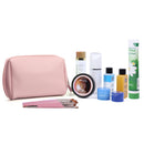 Large Vegan Leather Makeup Bag Zipper Pouch Travel Cosmetic Organizer for Women and Girls  5048
