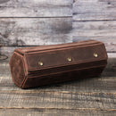New Crazy Horse Leather Watch Box Three-pack Detachable Convenient Diamond-shaped Creative Watch Storage Box