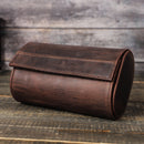 Watch Box Two Crazy Horse Leather Watch Storage Box CF1145