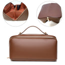 Leather makeup bag