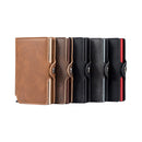Minimalist Slim PU Credit Card Holder RFID Aluminum Wallet CZ21