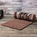 New Crazy Horse Leather Watch Box Three-pack Detachable Convenient Diamond-shaped Creative Watch Storage Box