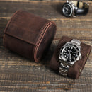 New Watch Box 1 Piece Crazy Horse Leather Outdoor Travel Removable and Convenient Watch Storage Box CF1144