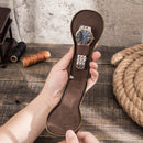 Watch Box Crazy Horse Leather Retro Creative Leather High-end Zipper Watch Leather Case