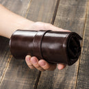 Oil wax leather watch box multi-pack bundled convenient travel watch storage bag CF1128