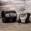 Leather Watch Box Black Single Pack Outdoor Travel Creative Watch Box