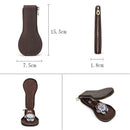 Watch Box Crazy Horse Leather Retro Creative Leather High-end Zipper Watch Leather Case
