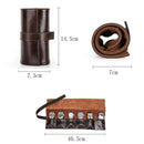 Oil wax leather watch box multi-pack bundled convenient travel watch storage bag CF1128