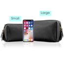 Large Vegan Leather Makeup Bag Zipper Pouch Travel Cosmetic Organizer for Women and Girls  5048