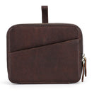 Crazy horse oil leather apple watch strap storage box outdoor travel convenient zipper watch strap case