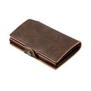 Minimalist Slim PU Credit Card Holder RFID Aluminum Wallet CZ21