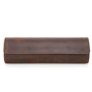 Retro Crazy Horse Leather Watch Box Multi-Pack Cylindrical Family Travel 4-Pack Watch Storage Box