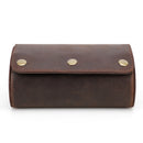 Vintage Crazy Horse Leather Watch Box Travel Couple Watch Box