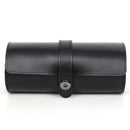 Leather watch case 3pcs round buckle outdoor travel watch case CF1117B