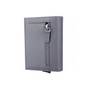 Card Holder with ID Window Pop Up Cards Slim Leather Wallet RFID Protection Up to 12 Cards Card Case  B21-486