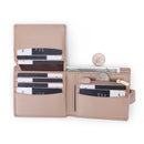 Large capacity loose-leaf button wallet RFID anti-theft wallet M21-002