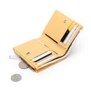 Checkered pu two-fold wallet zipper short M21-102