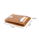 Mens Slim Wallet with Money Clip Front Pocket RFID Blocking Thin Bifold Leather Card Holder Minimalist Mini Billfold b21-124