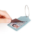 Denim PU luggage tag B18-369
