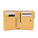 Checkered pu two-fold wallet zipper short M21-102