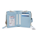 Womens Small Bifold Leather Wallets Rfid Ladies Wristlet with Card slots id window Zipper Coin Purse b19-765