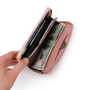 New Wallet Ladies Long Wallet Large Capacity Zipper Clutch Fashion Stone Pattern Coin Coin Phone Bag m22-004