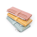 Wholesale genuine leather wallet women's long niche design new women's multifunctional folding wallet m21-97