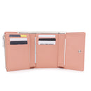 New Ladies Short Wallet Card Holder Snap Simple Tri-fold Multi-card Coin Purse m21-106