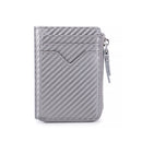Men's Short Organ Zip Card Holder B21-821