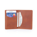 eather Credit Card Holder ID Wallet For Men, Thin RFID Mens Wallet, Brown Crazy Horse b21-776