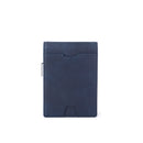 Wallets RFID Blocking Slim Bifold Genuine Leather Minimalist Front Pocket Wallets with Money Clip Thin Black B19-413