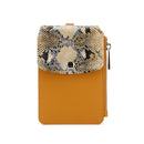 Snake Print Zip Card Holder with Lanyard b21-786