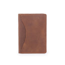 eather Credit Card Holder ID Wallet For Men, Thin RFID Mens Wallet, Brown Crazy Horse b21-776