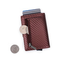 Minimalist Card Holder Wallet Pop Up Cards RFID Protection Holds Up to 10 Cards B21-172