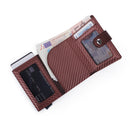 Minimalist Card Holder Wallet Pop Up Cards RFID Protection Holds Up to 10 Cards B21-172